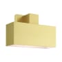 Livex Lighting Lynx 6" Tall Outdoor Wall Sconce Satin Brass