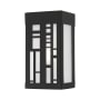 Livex Lighting Malmo 9" Tall Commercial Wall Sconce Textured Black