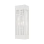Livex Lighting Malmo 2 Light 17" Tall Commercial Wall Sconce Brushed Nickel