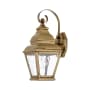 Livex Lighting Exeter Single Light 15-1/2" High Outdoor Wall Sconce Antique Brass