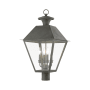 Livex Lighting Wentworth 4 Light 28" Tall Post Light Charcoal