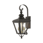 Livex Lighting Adams 2 Light 22" Tall Outdoor Wall Sconce Bronze / Antique Brass