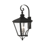 Livex Lighting Adams 4 Light 35" Tall Wall Sconce Black / Brushed Nickel