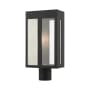 Livex Lighting Lafayette 17" Tall Outdoor Single Head Post Light Black