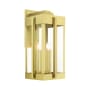 Livex Lighting Lexington 4 Light 29" Tall Outdoor Wall Sconce Natural Brass