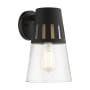 Livex Lighting Covington 11" Tall Outdoor Wall Sconce Black / Soft Gold