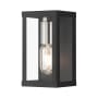 Livex Lighting Gaffney 8" Tall Wall Sconce Black / Brushed Nickel