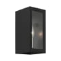 Livex Lighting Winfield 9" Tall Commercial Wall Sconce Textured Black / Brushed Nickel Candles