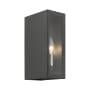 Livex Lighting Winfield 2 Light 11" Tall Commercial Wall Sconce Textured Black / Brushed Nickel Candles
