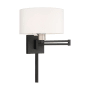Livex Lighting Allison 11" Tall Commercial Wall Sconce Black