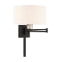 Livex Lighting Single Light 11" Tall Wall Sconce Black