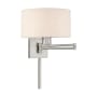Livex Lighting Single Light 11" Tall Wall Sconce Brushed Nickel