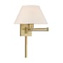 Livex Lighting Single Light 12" Tall Wall Sconce Antique Brass