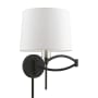Livex Lighting Allison 15" Tall Commercial Wall Sconce Black / Brushed Nickel Accent