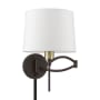 Livex Lighting Allison 15" Tall Commercial Wall Sconce Bronze / Antique Brass Accent