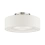 Livex Lighting Ellsworth 3 Light 17" Wide Flush Mount Drum Ceiling Fixture English Bronze