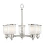 Livex Lighting Middlebush 5 Light 25" Wide Chandelier Polished Nickel