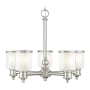 Livex Lighting Middlebush 5 Light 25" Wide Chandelier Brushed Nickel