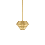 Livex Lighting Amsterdam Single Light 10" Wide Pendant Satin Brass