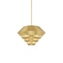 Livex Lighting Amsterdam Single Light 18" Wide Pendant Satin Brass