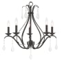 Livex Lighting Caterina 5 Light 24" Wide Crystal Candle Style Chandelier English Bronze