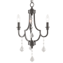 Livex Lighting Glendale 3 Light 14" Wide Candle Style Chandelier with Crystal Accents English Bronze