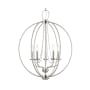 Livex Lighting Arabella 5 Light 22" Wide Commercial Beaded Globe Chandelier Brushed Nickel
