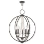 Livex Lighting Arabella 5 Light 22" Wide Commercial Beaded Globe Chandelier English Bronze
