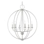 Livex Lighting Arabella 6 Light 28" Wide Multi Light Pendant Brushed Nickel
