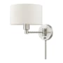 Livex Lighting Allison 10" Tall Commercial Wall Sconce Brushed Nickel
