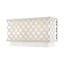 Livex Lighting Arabesque 2 Light 7" Tall Wall Sconce with Metal and Fabric Shade - ADA Compliant Brushed Nickel