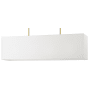 Livex Lighting Summit 4 Light 9" Wide Commercial Linear Chandelier Satin Brass
