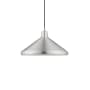 Livex Lighting Single Light 15" Wide Pendant Brushed Aluminum
