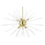 Livex Lighting Utopia 9 Light 32" Wide Multi Light Pendant Satin Brass