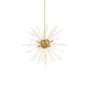 Livex Lighting Utopia 8 Light 26" Wide Crystal Sputnik Chandelier Satin Brass
