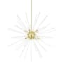 Livex Lighting Utopia 12 Light 42" Wide Sputnik Chandelier Satin Brass