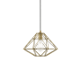 Livex Lighting Geometric 14" Wide Pendant Antique Brass
