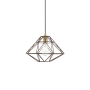 Livex Lighting Geometric 14" Wide Pendant Bronze