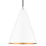Livex Lighting Dulce 10" Wide Mini Pendant Shiny White / Polished Chrome