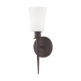 Livex Lighting Witten Single Light 13" Tall Wall Sconce with Glass Shade - ADA Compliant Bronze