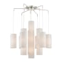 Livex Lighting Strathmore 15 Light 45" Wide Commercial Waterfall Chandelier Brushed Nickel