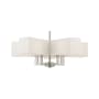 Livex Lighting Rubix 5 Light 26" Wide Commercial Chandelier Brushed Nickel