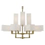 Livex Lighting Rubix 12 Light 44" Wide Commercial Chandelier Antique Brass