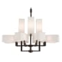 Livex Lighting Rubix 12 Light 44" Wide Commercial Chandelier Bronze