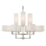 Livex Lighting Rubix 12 Light 44" Wide Commercial Chandelier Brushed Nickel