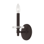 Livex Lighting Bennington Single Light 11" Tall Wall Sconce Bronze