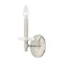 Livex Lighting Bennington Single Light 11" Tall Wall Sconce Brushed Nickel