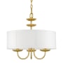 Livex Lighting Brookdale 3 Light 16" Wide Taper Candle Pendant Soft Gold