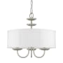 Livex Lighting Brookdale 3 Light 16" Wide Taper Candle Pendant Brushed Nickel