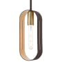 Livex Lighting Ravena 5" Wide Mini Pendant Bronze with Antique Brass Accents
